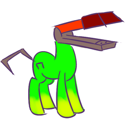 Size: 505x487 | Tagged: safe, artist:tggeko, ponified, rule 85, stapler, wat