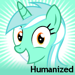 Size: 250x250 | Tagged: safe, lyra heartstrings, pony, g4, female, humanized, meta, solo, spoilered image joke