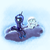 Size: 2100x2100 | Tagged: safe, artist:impishpony, princess luna, oc, oc:snowdrop, pony, g4, cloud, s1 luna, snow, snowfall