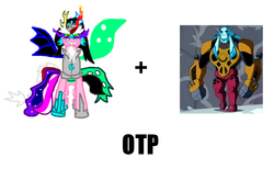 Size: 1056x650 | Tagged: safe, oc, oc only, aggregor, amalgamation, ben 10, ben 10 ultimate alien, exploitable meme, otp, tiara ultima