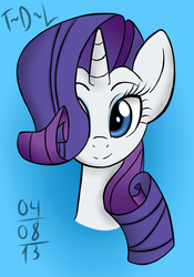 Size: 769x1096 | Tagged: safe, artist:tails-doll-lover, rarity, pony, g4, female, portrait, solo