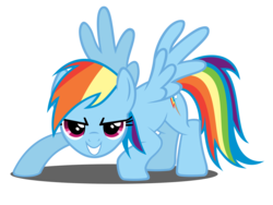 Size: 8000x6025 | Tagged: safe, artist:derpwave, rainbow dash, g4, may the best pet win, absurd resolution, simple background, transparent background, vector