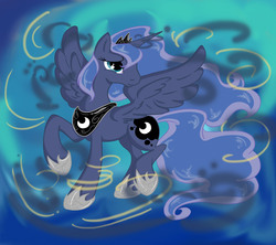 Size: 2126x1890 | Tagged: safe, artist:mercyantebellum, princess luna, pony, g4, female, sad, solo