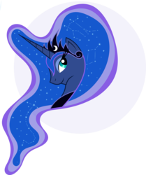 Size: 4179x5000 | Tagged: safe, artist:ambassad0r, artist:halfirepony, princess luna, pony, g4, absurd resolution, constellation, female, simple background, solo, transparent background, vector