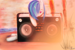 Size: 1800x1200 | Tagged: safe, artist:netkarma, dj pon-3, vinyl scratch, g4