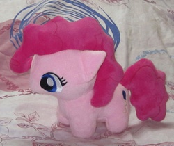 Size: 600x505 | Tagged: artist needed, safe, pinkie pie, earth pony, pony, g4, chibi, cute, ebay, hnnng, irl, photo, plushie, ponk, solo
