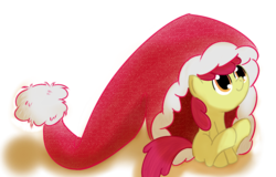 Size: 1126x720 | Tagged: safe, artist:tggeko, apple bloom, g4, foal, hat, santa hat