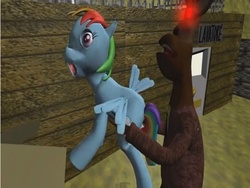 Size: 640x480 | Tagged: safe, rainbow dash, deer, g4, 3d, 4chan