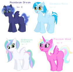 Size: 1064x1053 | Tagged: safe, artist:voltrathelively, oc, oc only, alicorn, pony, alicorn oc, bow, female, futa, intersex, male, mare, ponytail, stallion, tail bow