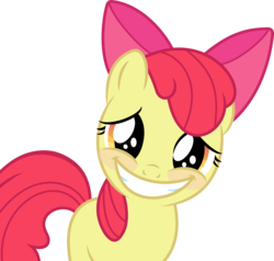 Size: 4880x4640 | Tagged: safe, artist:naihatsu92, apple bloom, g4, absurd resolution, simple background, smiling, transparent background, vector