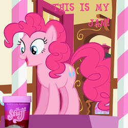 Size: 480x480 | Tagged: safe, pinkie pie, earth pony, pony, g4, female, solo, text