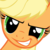 Size: 4000x4000 | Tagged: safe, artist:shelltoon, applejack, g4, absurd resolution, looking at you, simple background, smiling, smirk, transparent background, vector