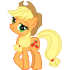 Size: 100x100 | Tagged: safe, artist:kevfin, applejack, earth pony, pony, g4, female, solo