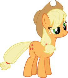 Size: 5000x5735 | Tagged: safe, artist:flawless tea, applejack, earth pony, pony, g4, absurd resolution, female, simple background, solo, transparent background, vector