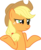 Size: 3380x4073 | Tagged: safe, artist:theirishbronyx, applejack, earth pony, pony, g4, female, mare, shrug, simple background, transparent background, vector