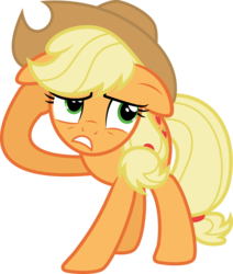 Size: 5091x6000 | Tagged: safe, applejack, g4, absurd resolution, powerpuncher, simple background, transparent background, vector