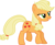 Size: 10000x8236 | Tagged: safe, artist:kysss90, applejack, earth pony, pony, g4, absurd resolution, female, hatless, mare, messy mane, missing accessory, simple background, solo, transparent background, vector