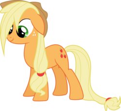 Size: 8000x7352 | Tagged: safe, artist:patec, applejack, earth pony, pony, apple family reunion, g4, absurd resolution, female, simple background, solo, transparent background, vector, wet mane