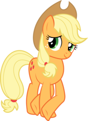 Size: 6540x8962 | Tagged: safe, artist:almostfictional, applejack, earth pony, pony, g4, absurd resolution, female, mare, simple background, smiling, solo, transparent background, vector