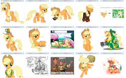 Size: 1473x913 | Tagged: safe, applejack, derpy hooves, fluttershy, rarity, pegasus, pony, g4, applelanche, exploitable meme, female, jackletree, juxtaposition, juxtaposition win, juxtaposition winception, mare, multeity, x x everywhere