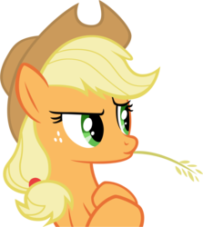 Size: 8000x8979 | Tagged: safe, artist:emper24, applejack, g4, absurd resolution, simple background, straw, straw in mouth, transparent background, vector