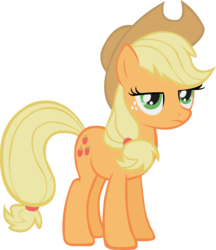 Size: 2782x3214 | Tagged: safe, artist:midnite99, applejack, g4, simple background, transparent background, vector