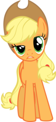 Size: 3261x7000 | Tagged: safe, artist:fabulouspony, applejack, earth pony, pony, g4, simple background, solo, transparent background, vector