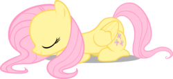 Size: 6695x3057 | Tagged: safe, artist:pokerface3699, fluttershy, g4, simple background, transparent background, vector