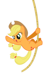 Size: 6000x8880 | Tagged: safe, artist:miketueur, applejack, fall weather friends, g4, absurd resolution, rope, simple background, transparent background, vector