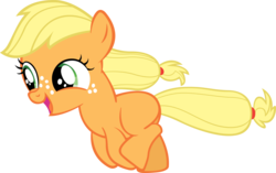 Size: 4552x2866 | Tagged: safe, artist:moongazeponies, applejack, pony, g4, the cutie mark chronicles, female, filly, filly applejack, foal, simple background, transparent background, vector, younger