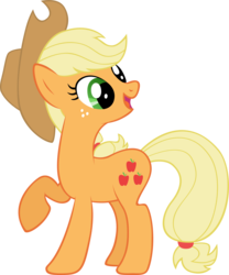 Size: 1307x1570 | Tagged: safe, artist:elegantmisreader, applejack, g4, simple background, transparent background, vector