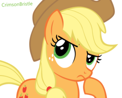 Size: 1800x1440 | Tagged: safe, artist:crimsonbristle, applejack, g4, simple background, transparent background, vector