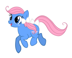 Size: 1000x800 | Tagged: safe, artist:agirl3003, bow tie (g1), pony, g1, g4, female, g1 to g4, generation leap, solo