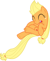 Size: 4573x5652 | Tagged: safe, artist:gyrotech, applejack, g4, look before you sleep, my little pony: friendship is magic, absurd resolution, jumping, simple background, transparent background, vector