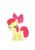 Size: 744x1052 | Tagged: safe, artist:newlunaticrepublic, apple bloom, g4, .svg available, bedroom eyes, simple background, svg, transparent background, vector