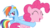 Size: 5692x3214 | Tagged: safe, artist:loboguerrero, pinkie pie, rainbow dash, g4, my little pony: friendship is magic, the last roundup, ear plugs, simple background, transparent background, vector