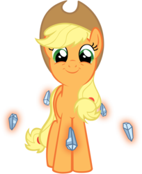 Size: 4071x5000 | Tagged: safe, artist:atomicgreymon, applejack, earth pony, pony, friendship is magic, g4, my little pony: friendship is magic, absurd resolution, elements of harmony, female, mare, simple background, solo, transparent background, vector