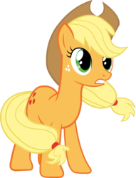 Size: 4010x5239 | Tagged: safe, artist:redpandapony, applejack, g4, absurd resolution, simple background, transparent background, vector