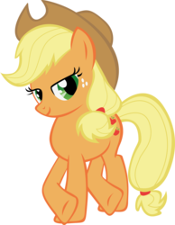 Size: 4554x5861 | Tagged: dead source, safe, artist:waranto, applejack, earth pony, pony, g4, absurd resolution, simple background, solo, transparent background, vector