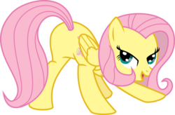 Size: 7697x5038 | Tagged: safe, artist:baka-neku, fluttershy, pegasus, pony, g4, absurd resolution, butt, featureless crotch, female, plot, show accurate, simple background, solo, transparent background, vector