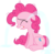 Size: 4082x4000 | Tagged: dead source, safe, artist:stardustxiii, pinkie pie, earth pony, pony, baby cakes, g4, crying, female, floppy ears, male, messy mane, ocular gushers, pinkie cry, sad, simple background, sitting, solo, transparent background, vector