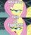 Size: 500x563 | Tagged: safe, screencap, fluttershy, dragonshy, g4, bust, image macro, meme