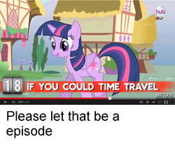 Size: 852x702 | Tagged: safe, edit, edited screencap, screencap, twilight sparkle, alicorn, pony, g4, arial, hilarious in hindsight, hot minute, hub logo, hub network, possible spoilers, slowpoke, text, twilight sparkle (alicorn), youtube