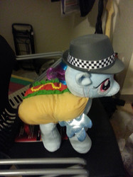 Size: 1280x1707 | Tagged: safe, rainbow dash, original species, g4, build-a-bear, customized toy, irl, photo, plushie