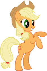 Size: 900x1350 | Tagged: safe, artist:patec, applejack, earth pony, pony, g4, female, rearing, simple background, solo, transparent background, vector