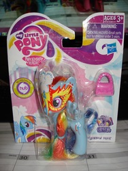 Size: 1200x1600 | Tagged: safe, rainbow dash, g4, official, brushable, irl, mask, photo, toy