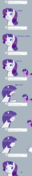 Size: 916x5012 | Tagged: safe, rarity, twilight sparkle, biporarity, g4, ask