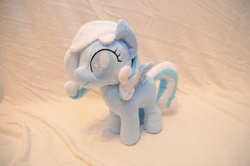 Size: 1280x848 | Tagged: safe, artist:makeshiftwings30, oc, oc only, oc:snowdrop, pegasus, pony, irl, photo, plushie