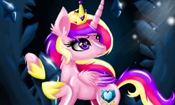 Size: 854x512 | Tagged: safe, artist:silvercommando, princess cadance, alicorn, pony, g4, female, mare, solo