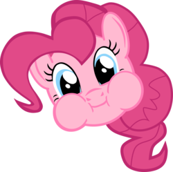 Size: 2295x2285 | Tagged: safe, pinkie pie, g4, face, puffy cheeks